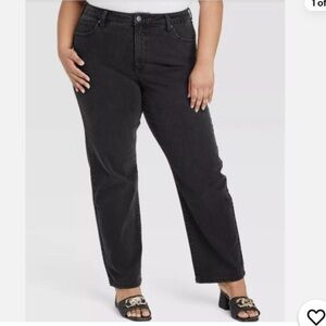 Ava & Viv- Women's High-Rise 90's Straight Leg Jeans